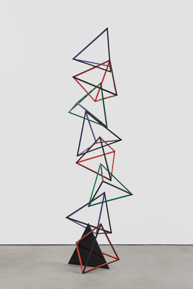 Eva Rothschild

Hi-Wire

2019

Stainless steel, paint

135 7/8 x 41 x 44 1/2 inches (345 x 104 x 113 cm)

Edition of 3, with 2 AP

ER 219

&amp;pound;70,000

&amp;nbsp;

INQUIRE