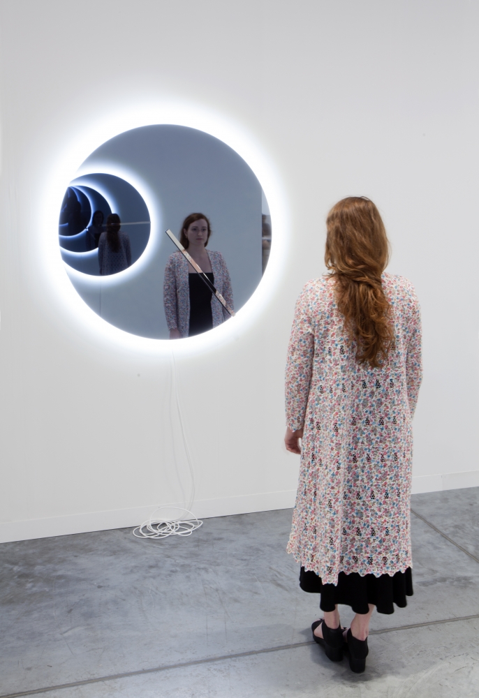 Jeppe Hein

A Question of Time

2018

Mirror, aluminum, gear, step motor, LED

Two pieces: 43 3/8 x 43 3/8 x 3 1/2 inches (110 x 110 x 9 cm) each

Edition&amp;nbsp;of 3, with 2AP

JH 468

&amp;nbsp;

INQUIRE