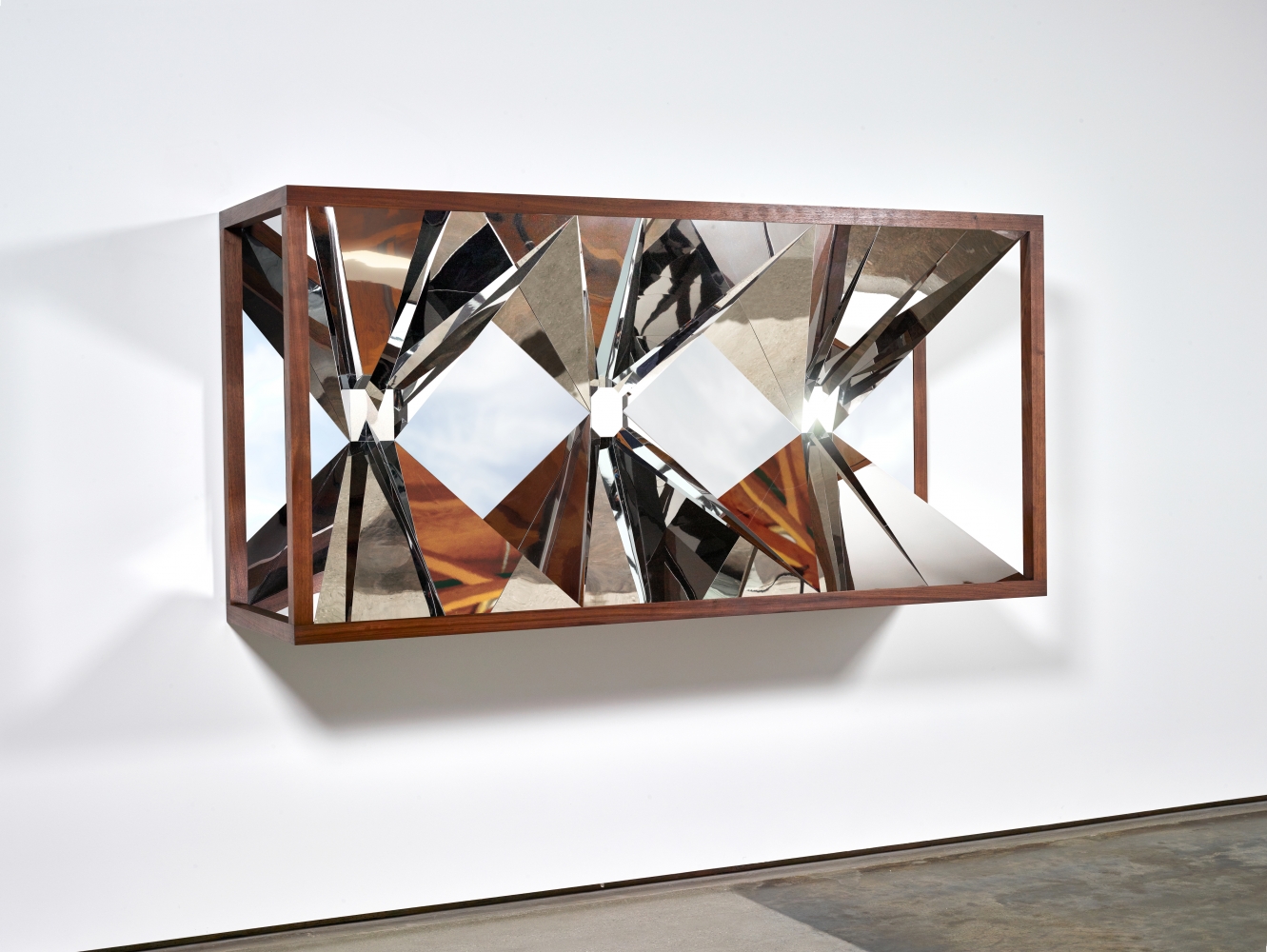 Doug Aitken

NOW (dark wood)

2016

Wood, polished stainless steel, aluminum

44 7/8 x 91 1/4 x 26 3/8 inches (114 x 231.8 x 67 cm)

Variation&amp;nbsp;of 4, with 2 AP

DA 554

&amp;nbsp;

INQUIRE