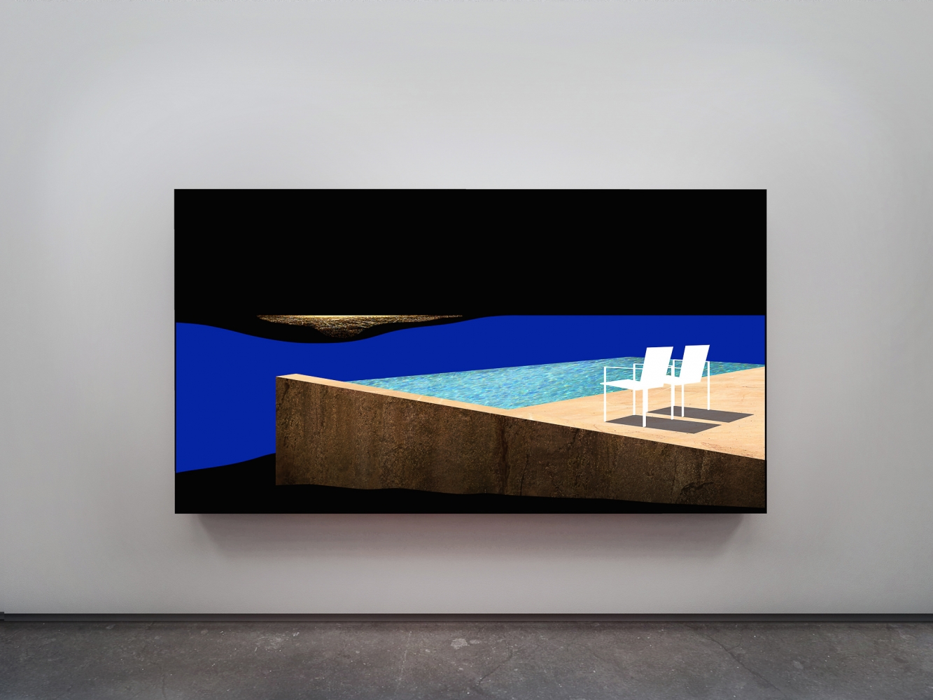 Doug Aitken, Shock and Awe (two chairs and pool)&nbsp;
