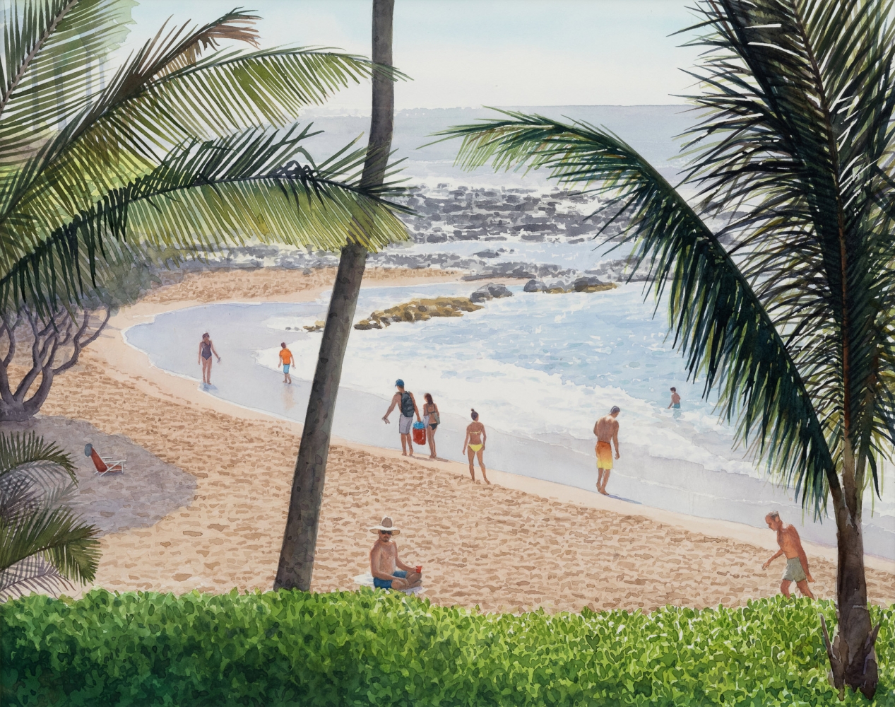 Tim Gardner

Maui Beach Scene

2019

Watercolor on paper

14 1/4 x 18 inches (36.2 x 45.7 cm)

15 1/4 x 19 inches (38.7 x 48.3 cm) paper size

23 3/8 x 26 1/2 inches (59.4 x 67.3 cm) framed

Signed verso

TG 574

&amp;nbsp;

INQUIRE