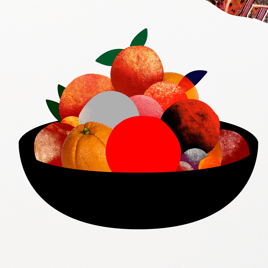 Doug Aitken, Figure with fruit bowl