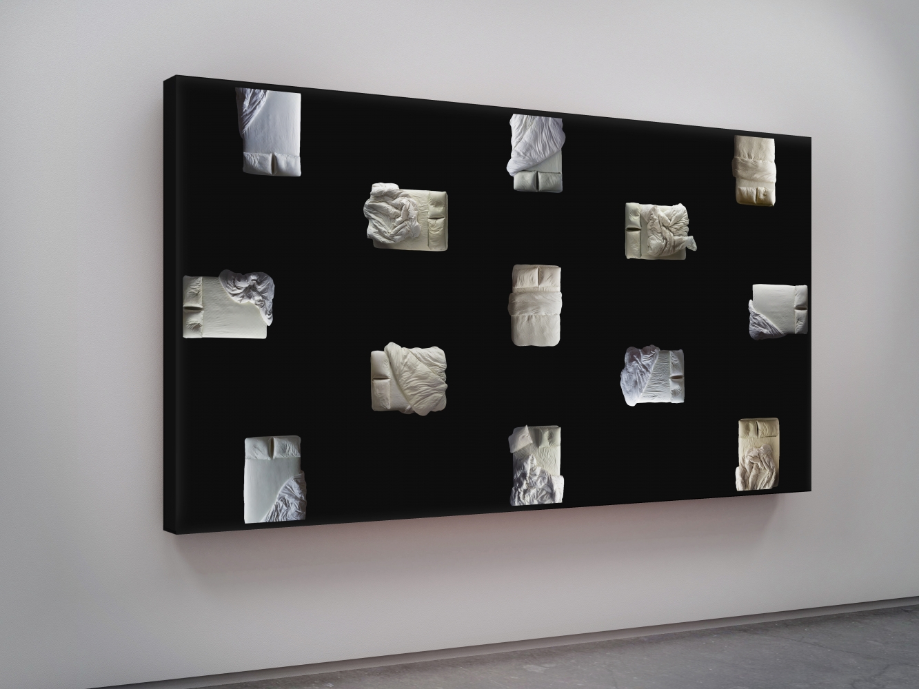 Doug Aitken

Later than you think (beds on canvas)

2019

Chromogenic transparency on acrylic in aluminum lightbox with LEDs

67 3/4 x 124 1/2 x 7 1/8 inches (172.1 x 316.2 x 18.1 cm)

Edition&amp;nbsp;of 4, with 2 AP

DA 665

&amp;nbsp;

INQUIRE
