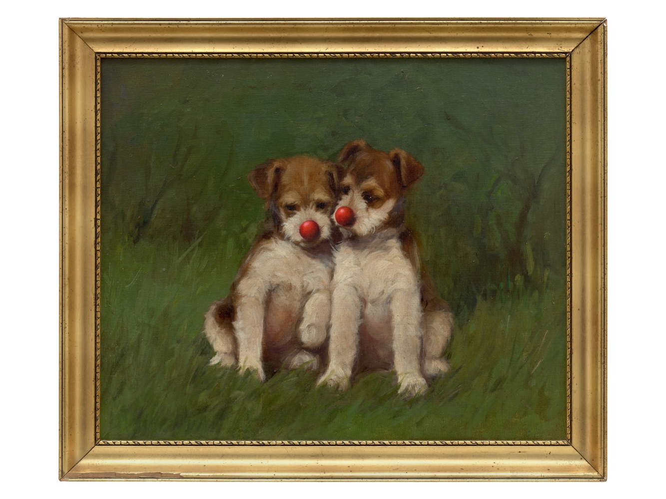 Hans-Peter Feldmann, Two puppies with red noses