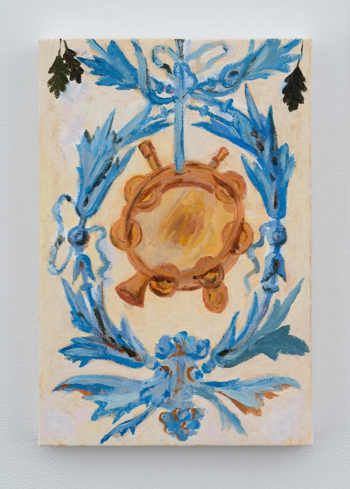 Karen Kilimnik, the blue fairy&#039;s tambourine in the oak forest