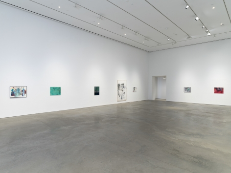 Installation view: Nick Mauss, 303 Gallery, New York, 2020. Photo: John Berens, 