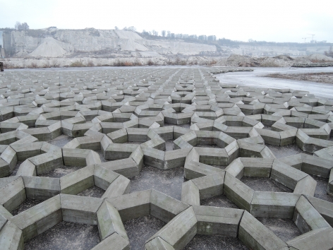 Mike Nelson,&nbsp;Imperfect geometry for a concrete quarry,&nbsp;2016.&nbsp;