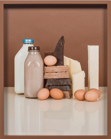Elad Lassry, Chocolate Bars, Eggs, Milk, 2013