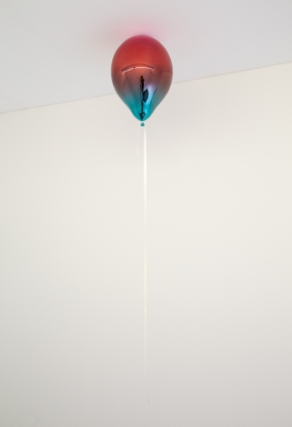 Jeppe Hein, Light Purple, Medium Red and Dark Turquoise Mirror Balloon
