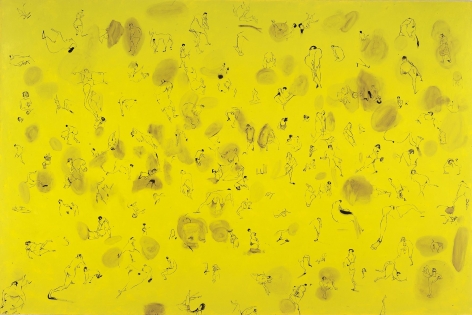 Sue Williams, Chartreuse with Spots, 1996