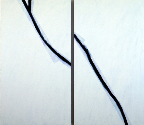 Mary Heilmann, Thin Blue Line, 1990