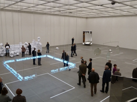 Jeppe Hein, Please cross the line, 2010, Installation view: 1 X MUSEUM, 10 X ROOMS, 1 X WORKS, Neues Museum Nürnberg