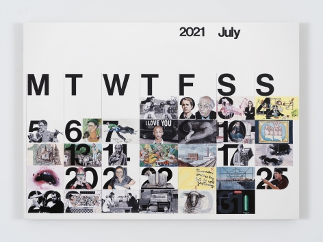 Rob Pruitt, Studio Calendar (July 2021)