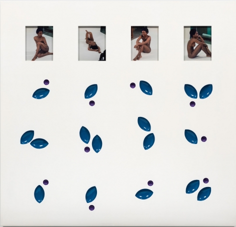 Elad Lassry, Untitled (Panel, Blue, Purple), 2015