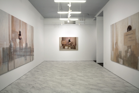Esteban Jefferson,&nbsp;Installation view, Petit Palais,&nbsp;White Columns, New York, 2019