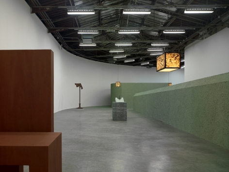 Valentin Carron, Installation view: Pergola: Monsieur, Palais de Tokyo, Paris, 2010