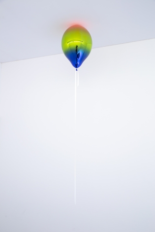 Jeppe Hein, Light Red, Medium May Green and Dark Blue Mirror Balloon